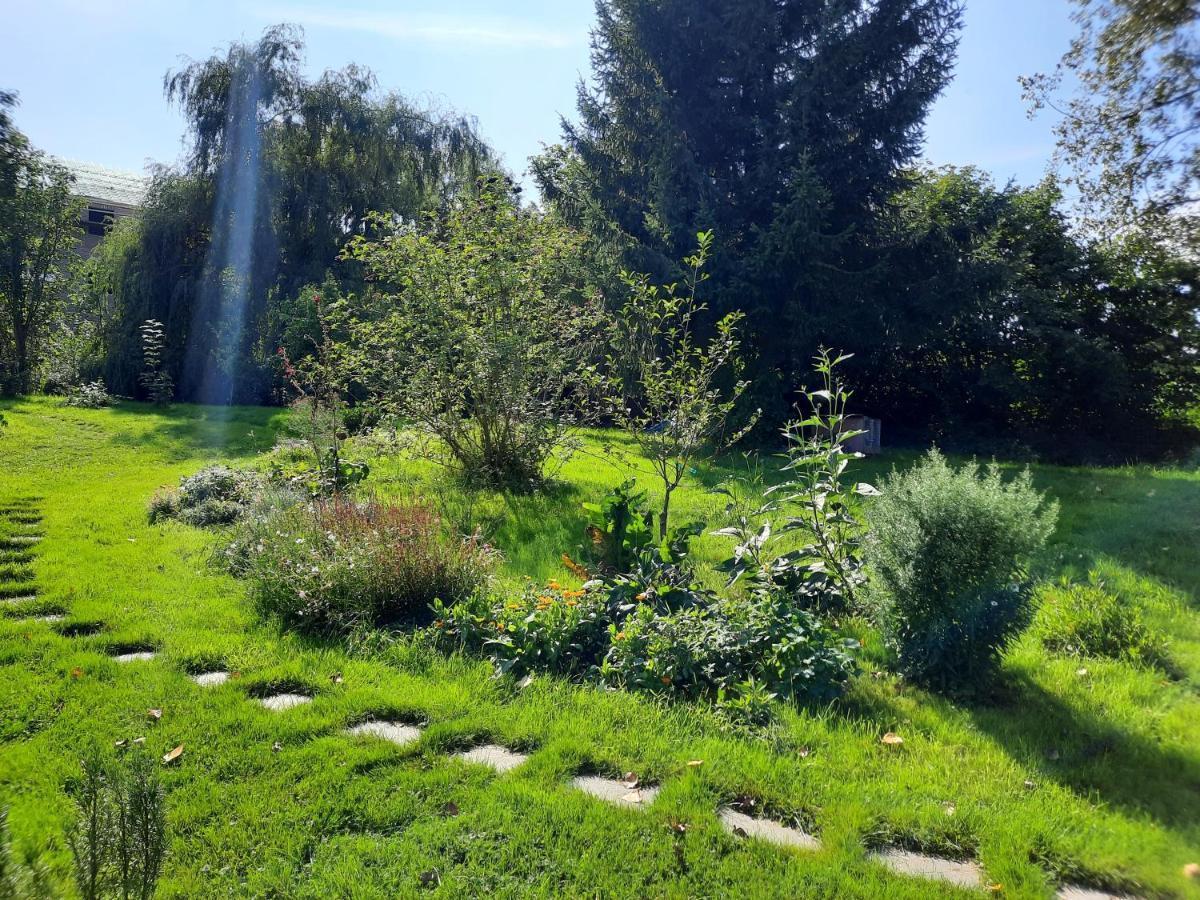 La Yourte Au Fonds Du Jardin Xhoris Bagian luar foto